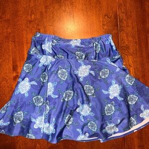 Sparkle Skirt Hiker Size L Blue Turtles. Running shorts with pockets